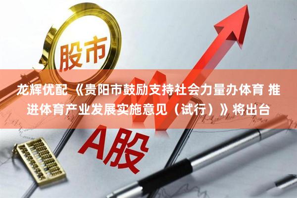 龙辉优配 《贵阳市鼓励支持社会力量办体育 推进体育产业发展实施意见（试行）》将出台