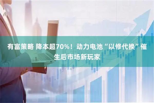 有富策略 降本超70%！动力电池“以修代换”催生后市场新玩家